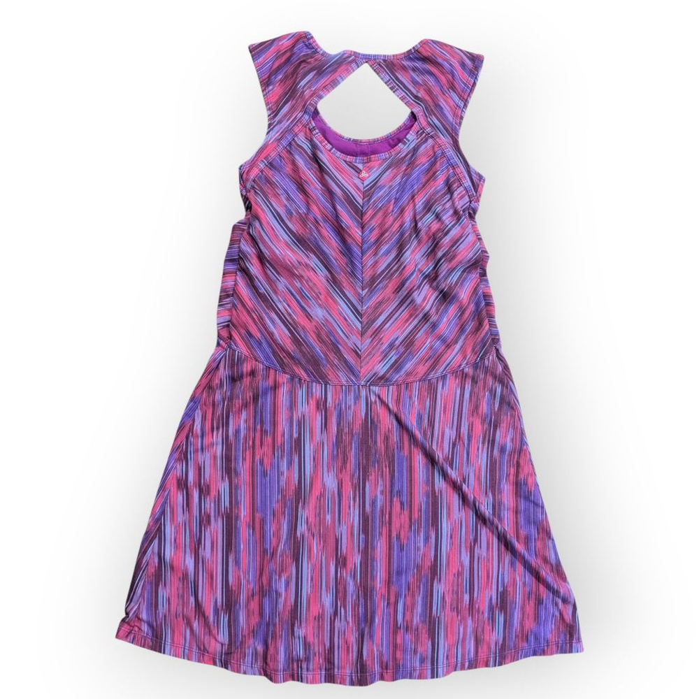 Prana Azalea Dress Purple Pink Patterned Extra Small XS - Picture 3 of 9